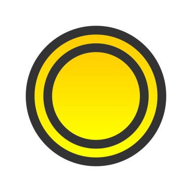 Sikke Doldurulmuş Gradyan Vektör Simgesi Tasarımı