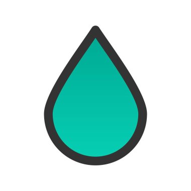 Doldurulmuş Gradyan Vektör Simgesi Tasarımı