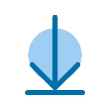 Doldurulmuş Mavi Vektör Simgesi Tasarımı İndir