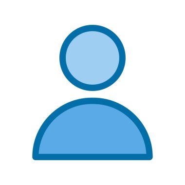 Kullanıcı Doldurulmuş Mavi simge, simgeler, vektör