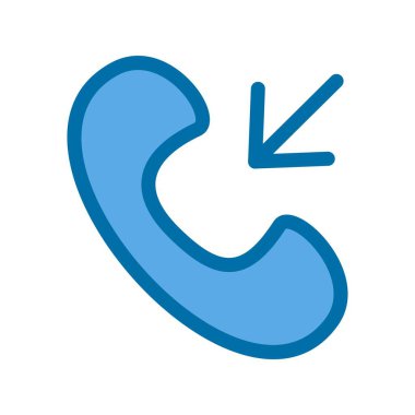 Doldurulmuş Mavi simgeyi, simgeleri, vektörü çağır