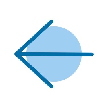 Sol Doldurulmuş Mavi simge, simgeler, vektör