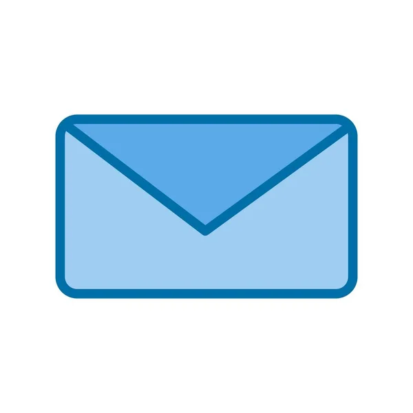 Mail Gefüllt Blue Vector Icon Design — Stockvektor