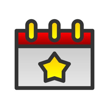 Olay Doldurulmuş Gradyan Vektör Simgesi Tasarımı 