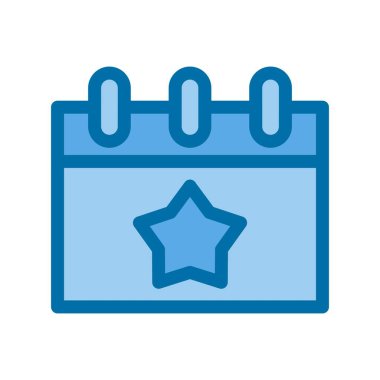 Olay Mavi Vektör Simgesi Tasarımı 