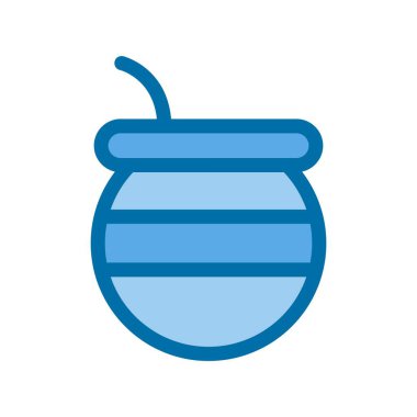 İkinci Derece Mavi Vektör Simgesi Tasarımı