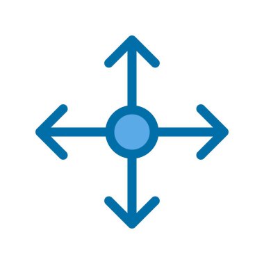 Dolu Mavi Vektör Simgesi Tasarımı Taşı