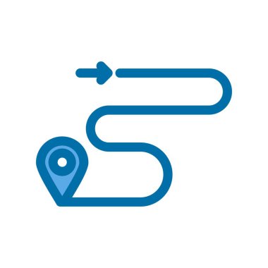 İşaretçi Mavi Vektör Simgesi Tasarımı