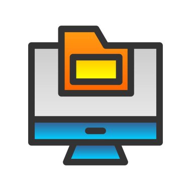 Dizin Doldurulmuş Gradyan Vektör Simgesi Tasarımı