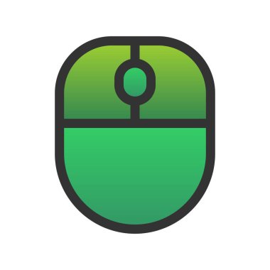 Fare Doldurulmuş Gradyan Vektör Simgesi Tasarımı