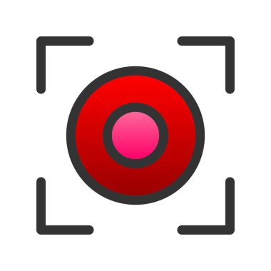 Odaklanmış Gradyan Vektör Simgesi Tasarımı