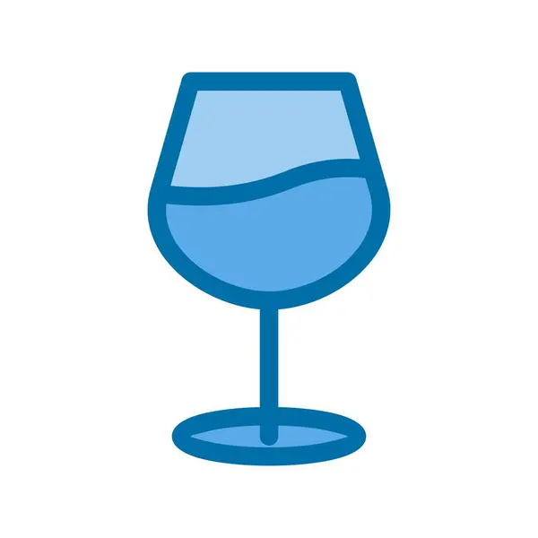 Design Ícone Vetor Azul Cheio Bebida —  Vetores de Stock