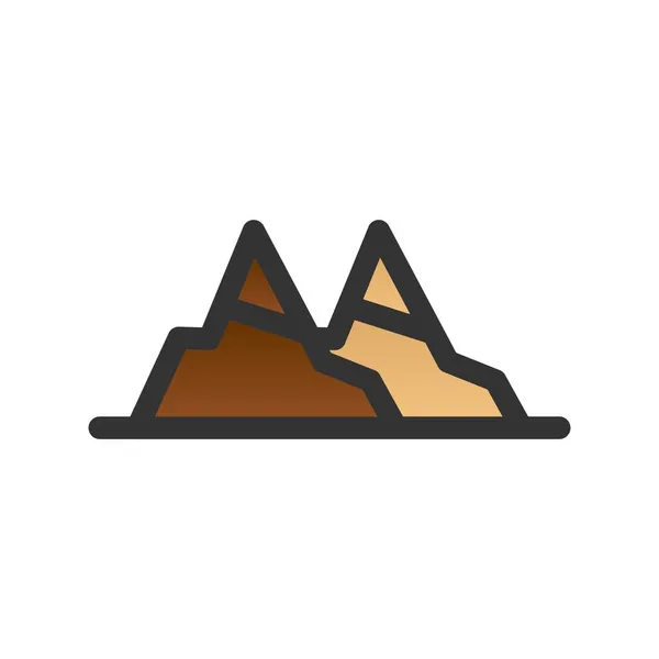 Βουνά Γεμάτα Βαθμιδωτά Διάνυσμα Σχεδίαση Εικόνων — Διανυσματικό Αρχείο