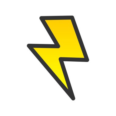 Flash Doldurulmuş Gradyan Vektör Simgesi Tasarımı