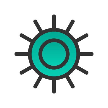 Parlaklık Doldurulmuş Gradyan Vektör Simgesi Tasarımı