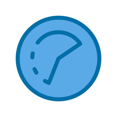 Zamanaşımı Dolu Mavi Vektör Simgesi Tasarımı