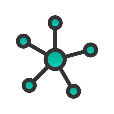 Gamepad Doldurulmuş Gradyan Vektör Simgesi Tasarımı