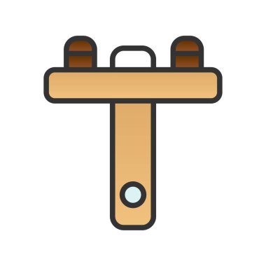 Elektrik Kulesi Gradyan Vektör Simgesi Tasarımı