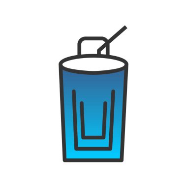 Kaldır Kahve Kadehini Gradyan Vektör Simgesi Tasarımı