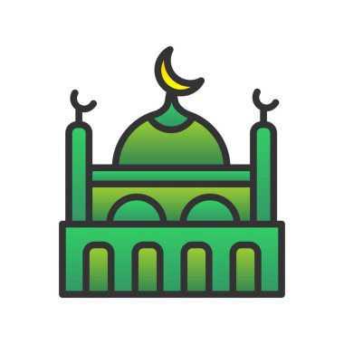 Cami Gradyan Vektör Simgesi Tasarımı