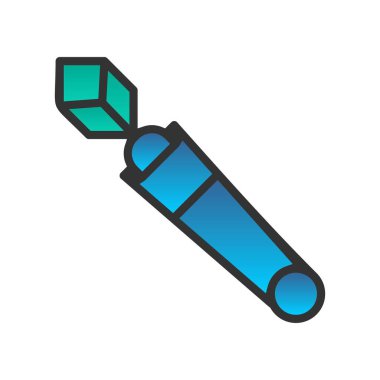 Asa Doldurulmuş Gradyan Vektör Simgesi Tasarımı