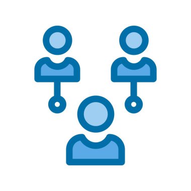 Donör Mavi Vektör Simgesi Tasarımı