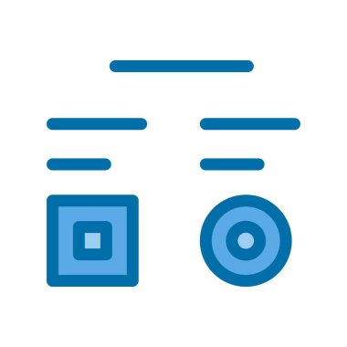 Mavi Vektör Simgesi Tasarımı Projesi