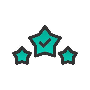 Kalite Denetimi Gradyan Vektör Simgesi Tasarımı