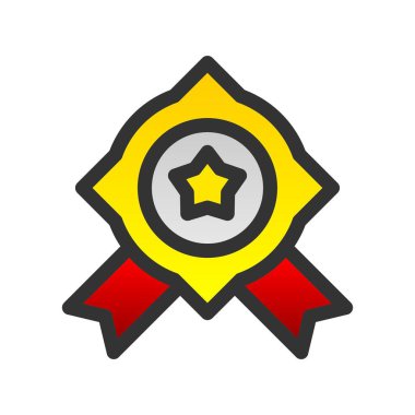 Kalite Güvencesi Doldurulmuş Gradyan Vektör Simgesi Tasarımı