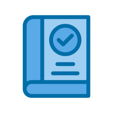 Mavi Vektör Simgesi Tasarımı