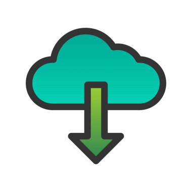 Doldurulmuş Gradyan Vektör Simgesi Tasarımı İndiriliyor
