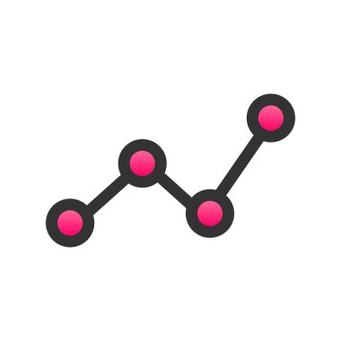 Grafik Doldurulmuş Gradyan Vektör Simgesi Tasarımı