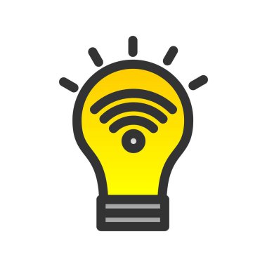 Fikir Doldurulmuş Gradyan Vektör Simgesi Tasarımı