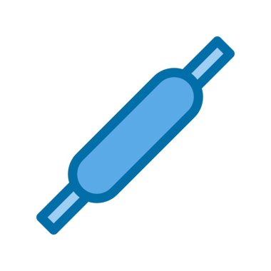 Paten Doldurulmuş Mavi Vektör Simgesi Tasarımı