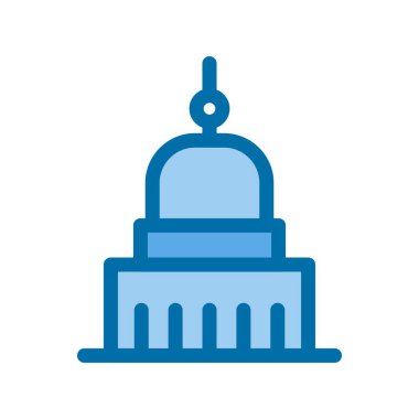 Köstebek Antonelliana Mavi Vektör Simgesi Tasarımı