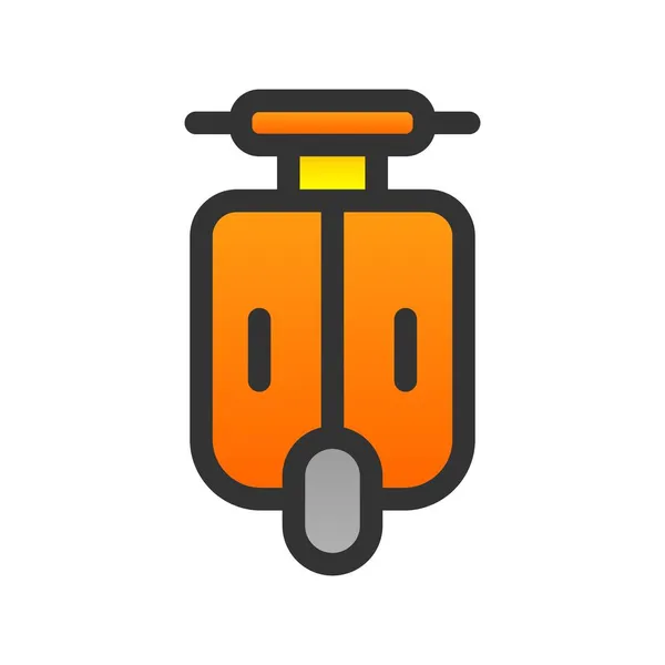 Vespa Filled Gradient Vector Icon Design — Stock Vector