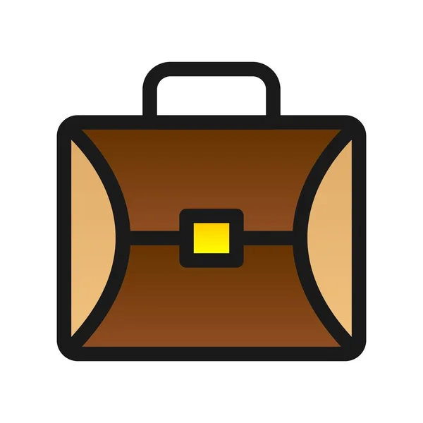 Briefcase Filled Gradient Vector Icon Design — Stock Vector