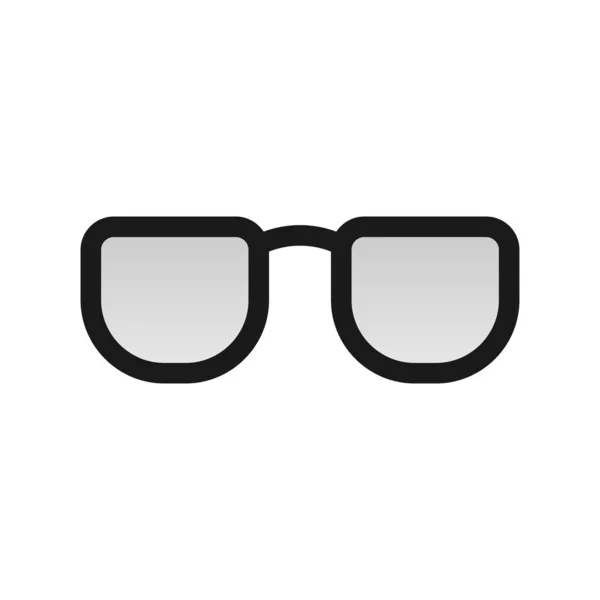 Óculos Preenchidos Gradiente Vector Ícone Design —  Vetores de Stock