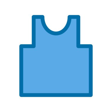 T-Shirt Mavi Vektör Simgesi Tasarımı