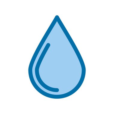 İçi Dolu Mavi Vektör Simgesi Tasarımı