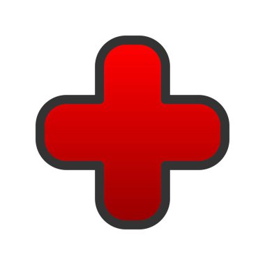 Hastane Gradyan Vektör Simgesi Tasarımı