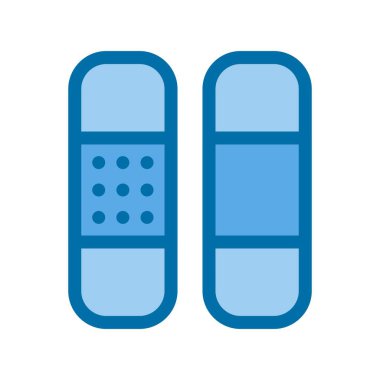 Bandge Mavi Vektör Simgesi Tasarımı