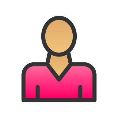 İşçi Gradyan Vektör Simgesi Tasarımı