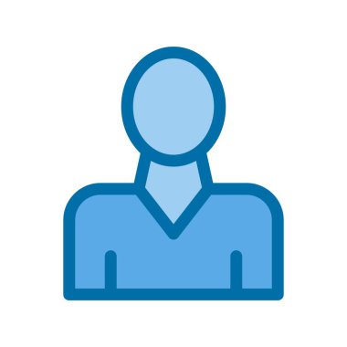 İşçi Mavi Vektör Simgesi Tasarımı