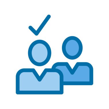 Mavi Vektör Simgesi Tasarımı Seçimi