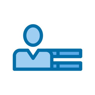 Yetenekler Mavi Vektör Simgesi Tasarımı