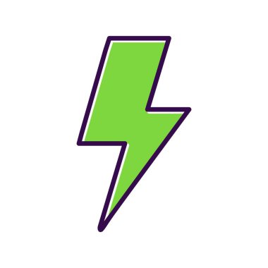 Flash Doldurulmuş Vektör Simgesi Tasarımı