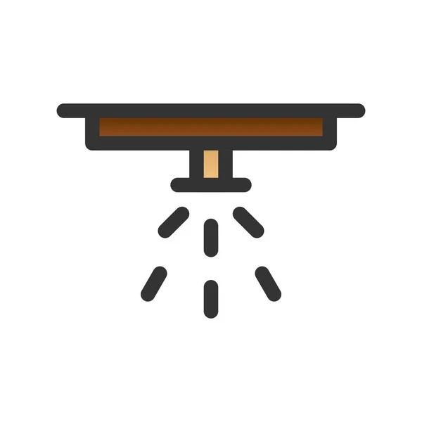 Sprinkler Gefüllt Gradient Vector Icon Design — Stockvektor