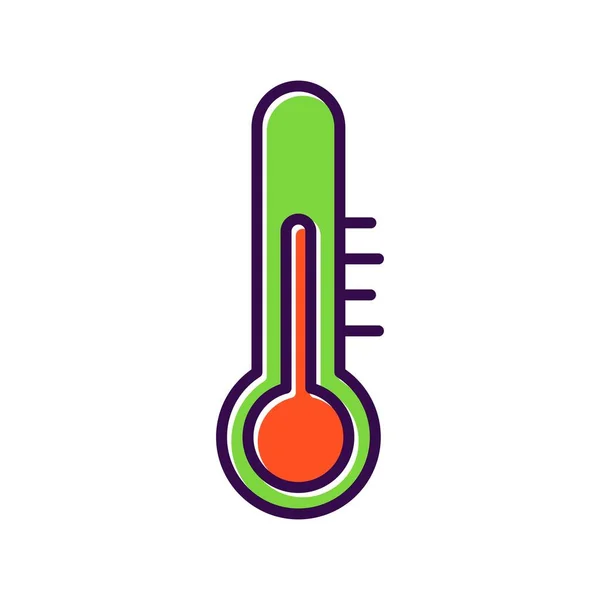 Temperature Filled Vector Icon Desig — Stock Vector