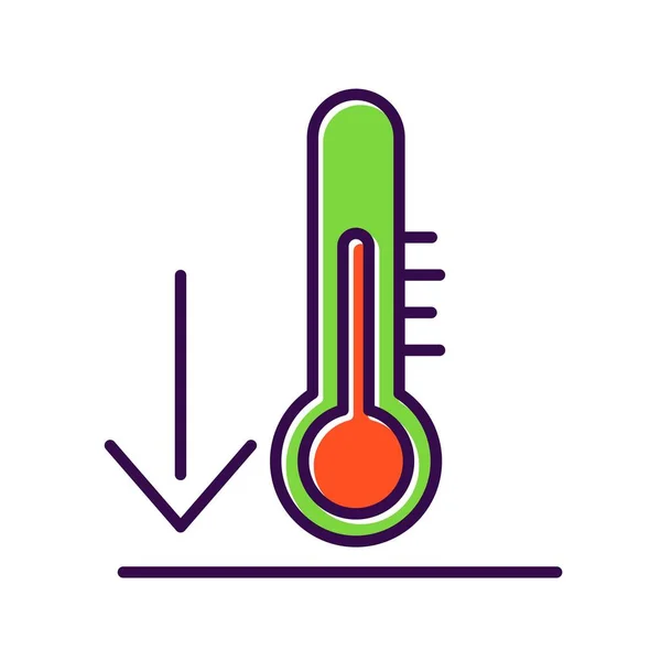 Vetor Baixa Temperatura Vector Icon Desig —  Vetores de Stock